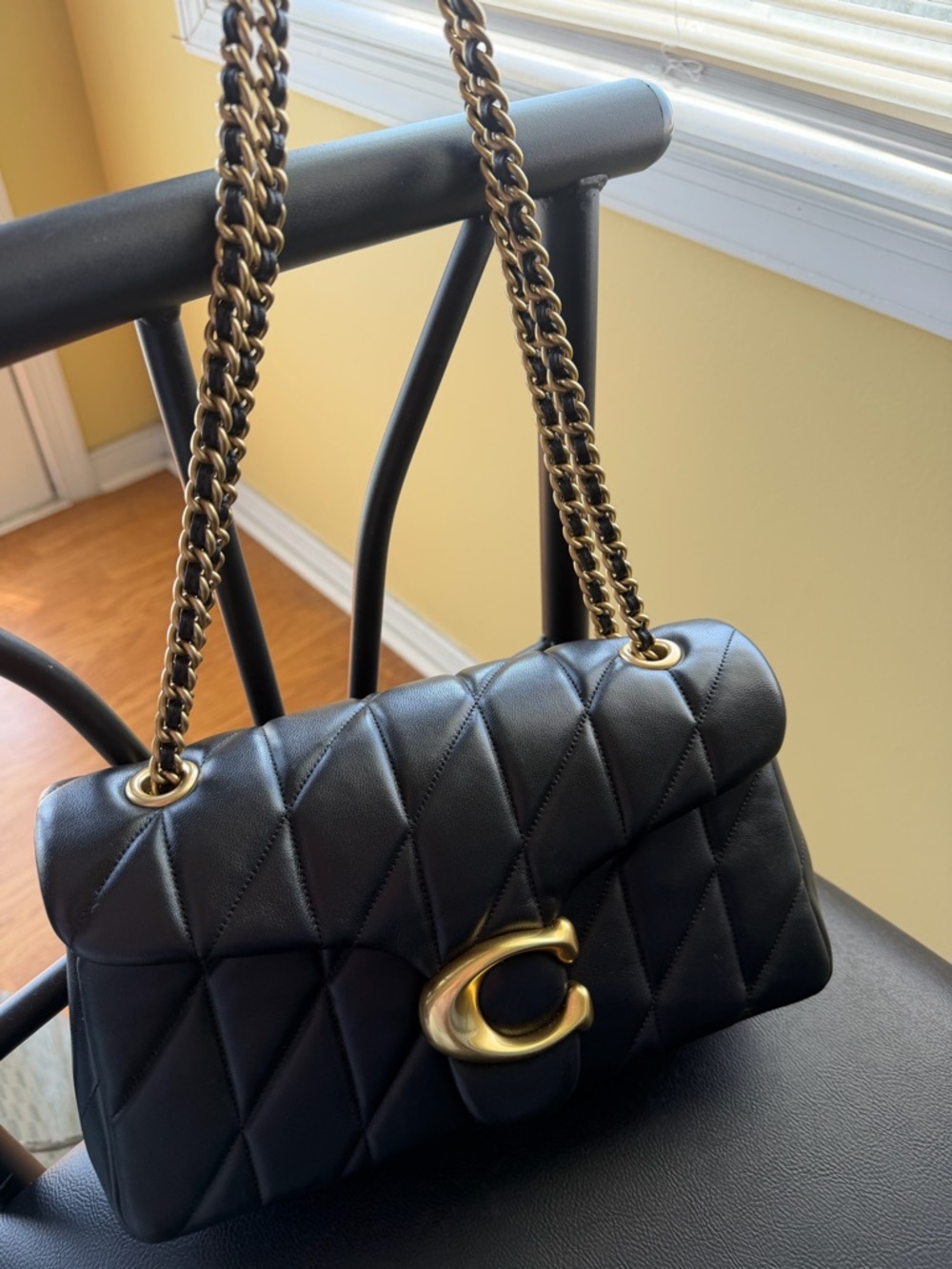 Coach Black Quilted Tabby 26 bag
Authentic